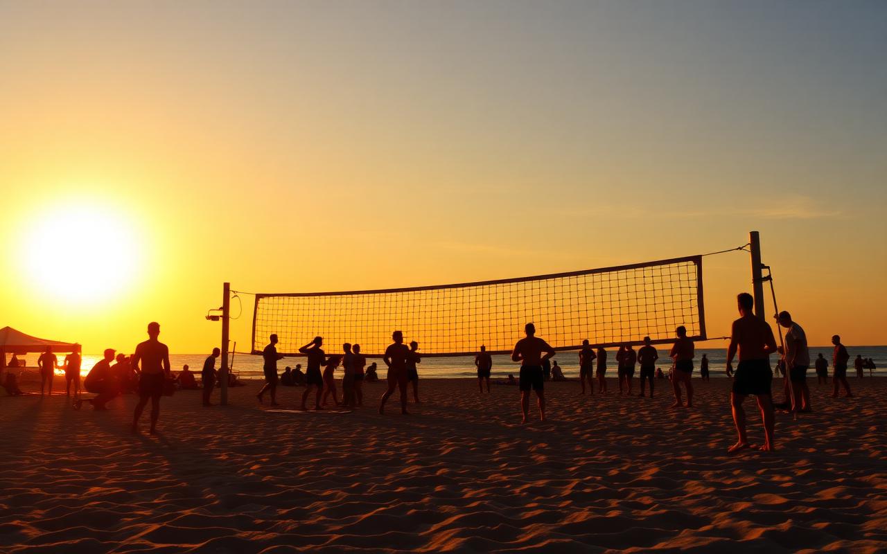 Torneo di beach volley sulla sabbia